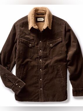 Taylor Stitch The Western Shirt Jacket in Soil Corduroy